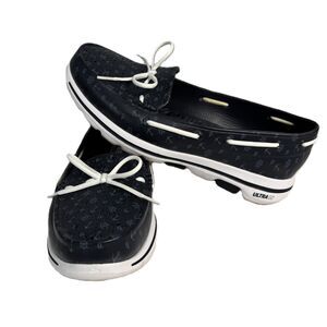 Skechers Women Shoes Foamies GOwalk Ultra Go Nautical Boat Anchor Navy Blue Sz 9